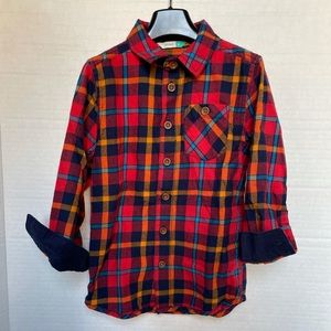 JOHN LEWIS England Boys Check Patch Shirt Size 6